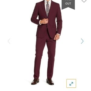 Purple/maroon men's suit 32W×32L nordstrom rack